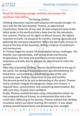 Reading Comprehension 2