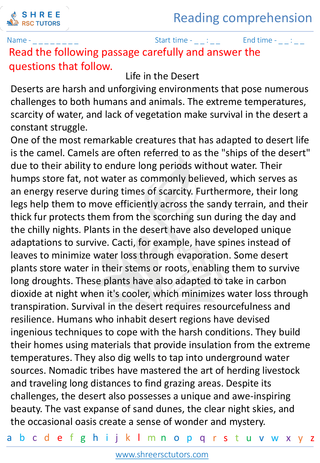 Reading Comprehension 8