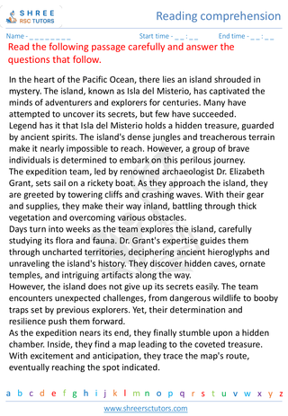 Reading Comprehension 9