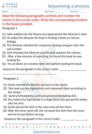 Sequencing A Process 7