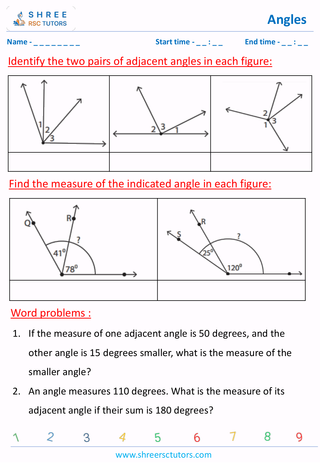 Adjacent Angles (3)