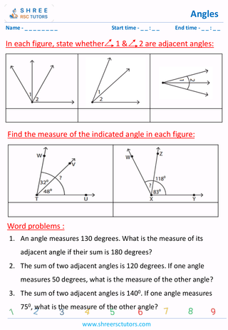 Adjacent Angles (4)