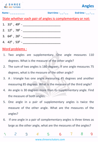 Complementary And Supplementary Angles (3)