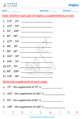 Complementary And Supplementary Angles (2)