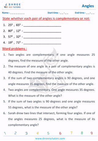 Complementary And Supplementary Angles (1)
