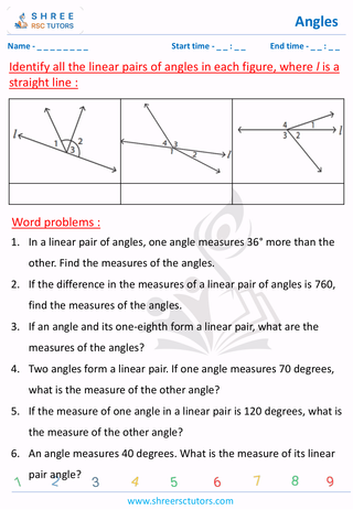 Linear Pairs Of Angles (2)