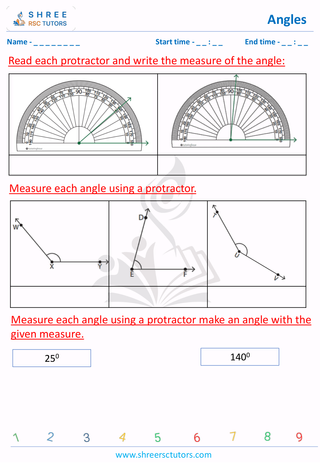 Measuring Angles & Drawing Angles (4)