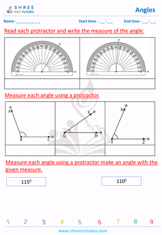 Measuring Angles & Drawing Angles (10)