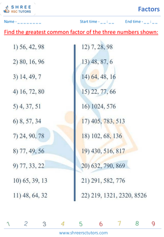 GCF Of Three Numbers (3)