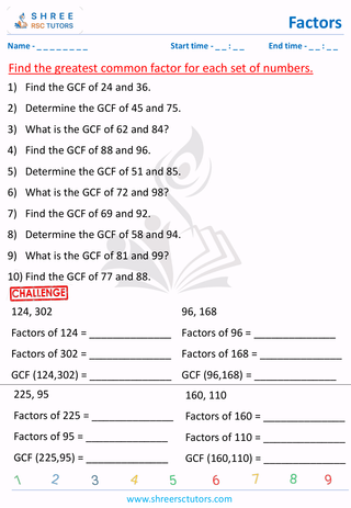 GCF Of Two Numbers Descriptive (2)