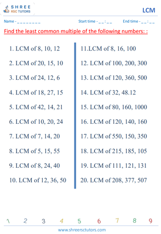 LCM Of Three Numbers (5)