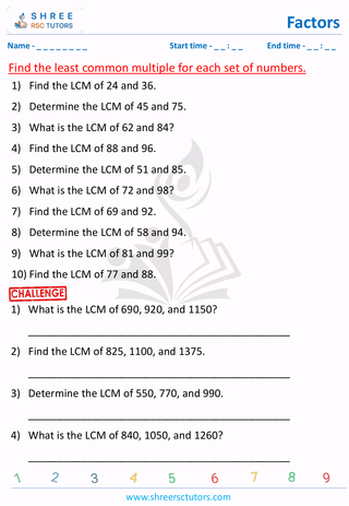 LCM Of Two Numbers Descriptive (3)