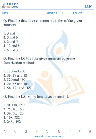 LCM Of Two Numbers Standard (3)