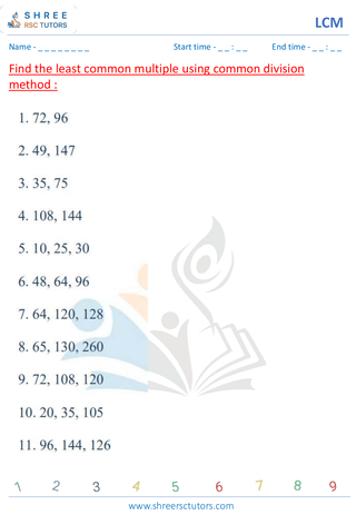 LCM Of Two Numbers Standard (4)