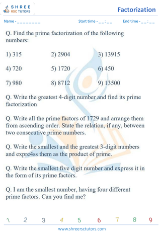 Prime Factorisation (2)