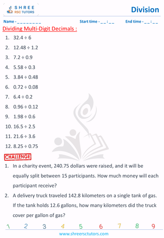 Dividing Multi Digit Decimals (3)