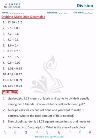 Dividing Multi Digit Decimals (5)