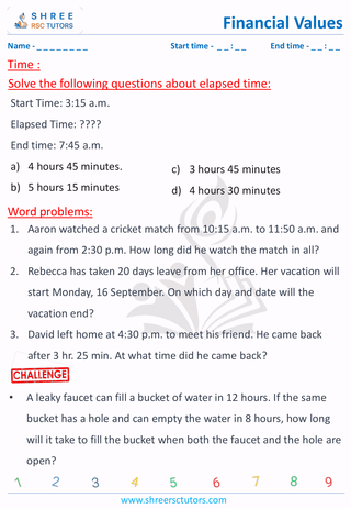 Time Word Problem (7)