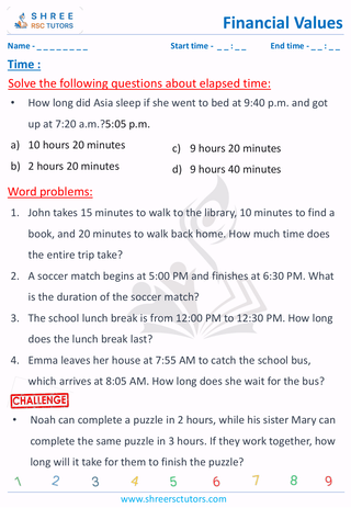 Time Word Problem (3)