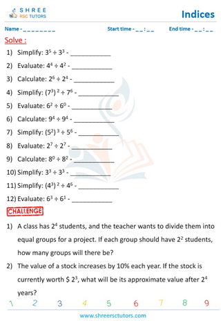 Division Rule In Indices  (1)