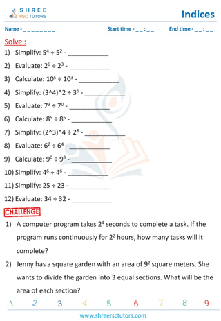 Division Rule In Indices  (3)