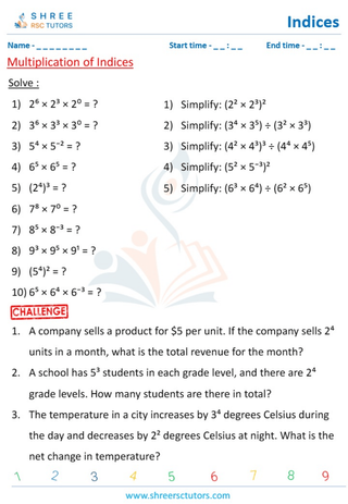 Multiplication Rule In Indices (1)