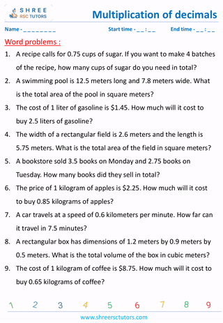 Word Problems (3)