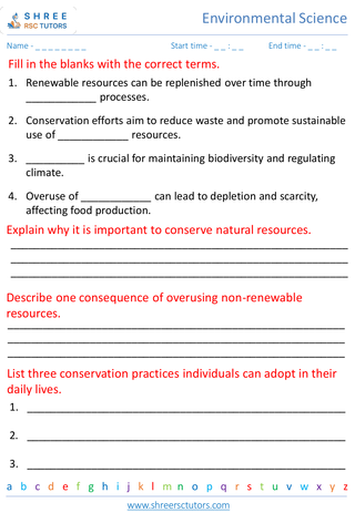 Conservation Of Natural Resources 3