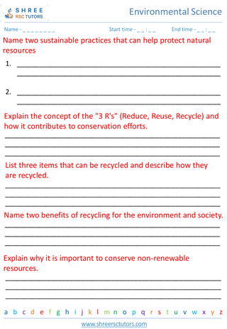 Conservation Of Natural Resources 6