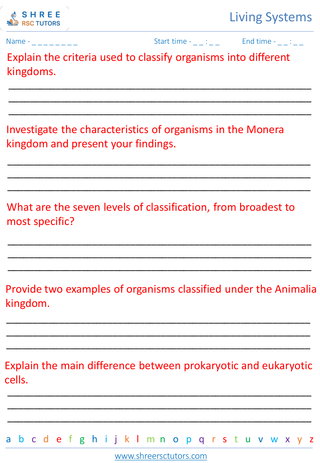 Classification Of Living Organisms 3