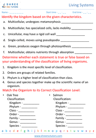Classification Of Living Organisms 2