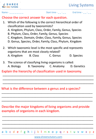 Classification Of Living Organisms 6
