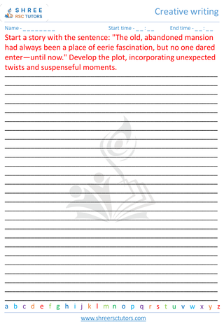 Creative Writing 7   4