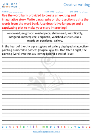 Creative Writing 7   8