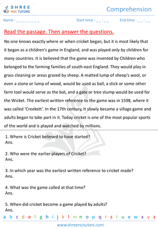 Comprehensive Grade 7   1