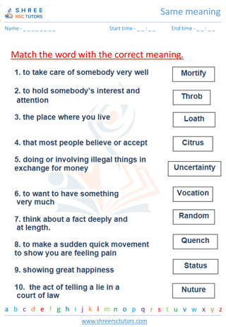 Same Meaning 10