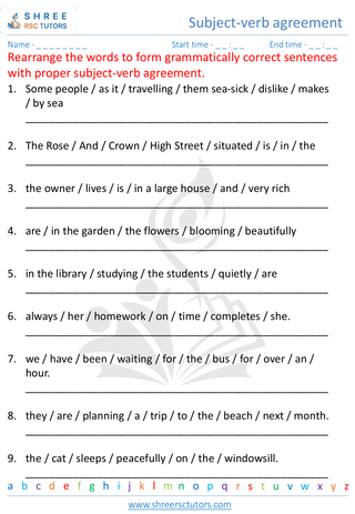 Subject Verb Agreement 2