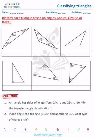 Acute, Obtuse And Right Angle Triangle (10)