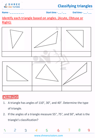 Acute, Obtuse And Right Angle Triangle (7)
