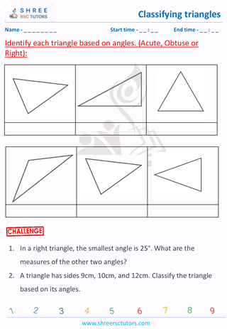 Acute, Obtuse And Right Angle Triangle (8)
