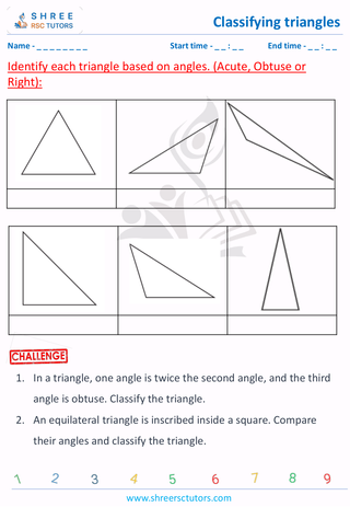 Acute, Obtuse And Right Angle Triangle (6)
