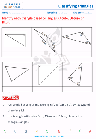 Acute, Obtuse And Right Angle Triangle (4)