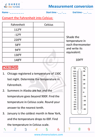 Temperature Conversion (ft To Celcius) (5)