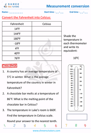 Temperature Conversion (ft To Celcius) (4)