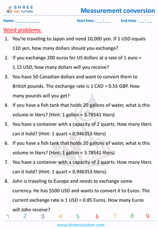 Word Problems On Measurement Conversion (7)