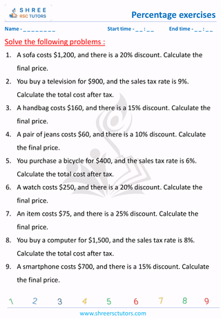 Calculate Sales, Taxes And Discount (2)