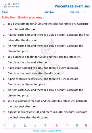 Calculate Sales, Taxes And Discount (4)
