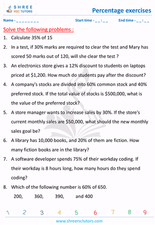 Calculate The Percentage Value (5)