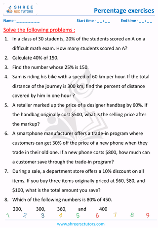 Calculate The Percentage Value (3)