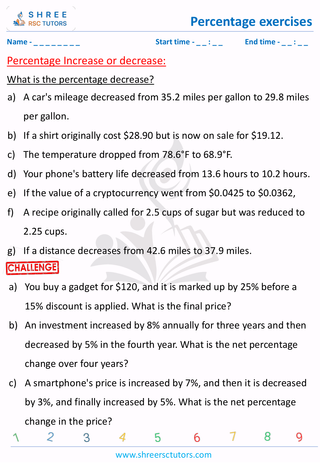 Percentage Increase Or Decrease (2)